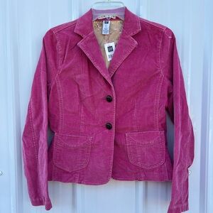 Gap New Old Stock Y2K Corduroy Stretch Lightweight Jacket Blazer NWT 4 2005